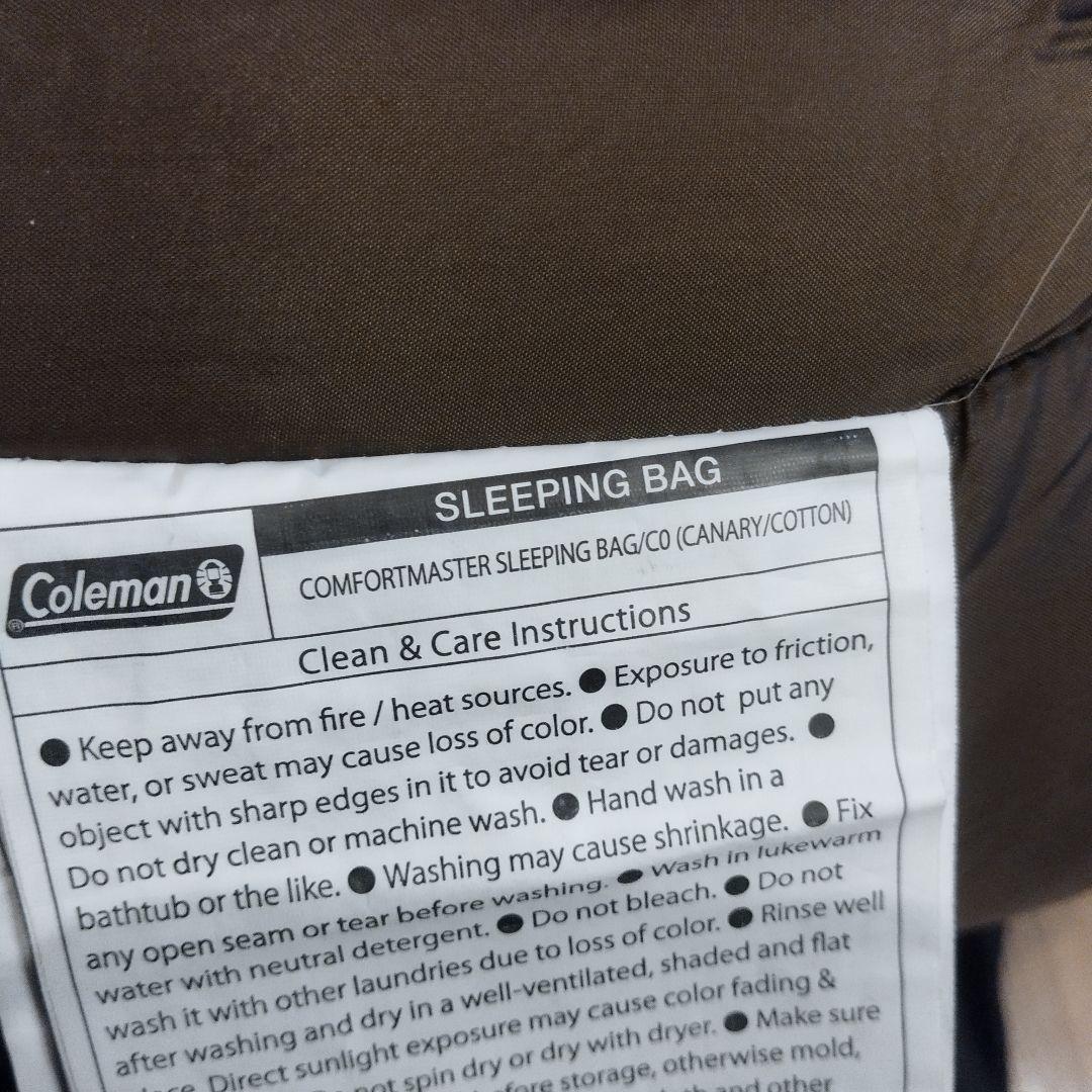２個セット最高峰コールマン コンフォートマスター スリーピングバッグ　寝袋