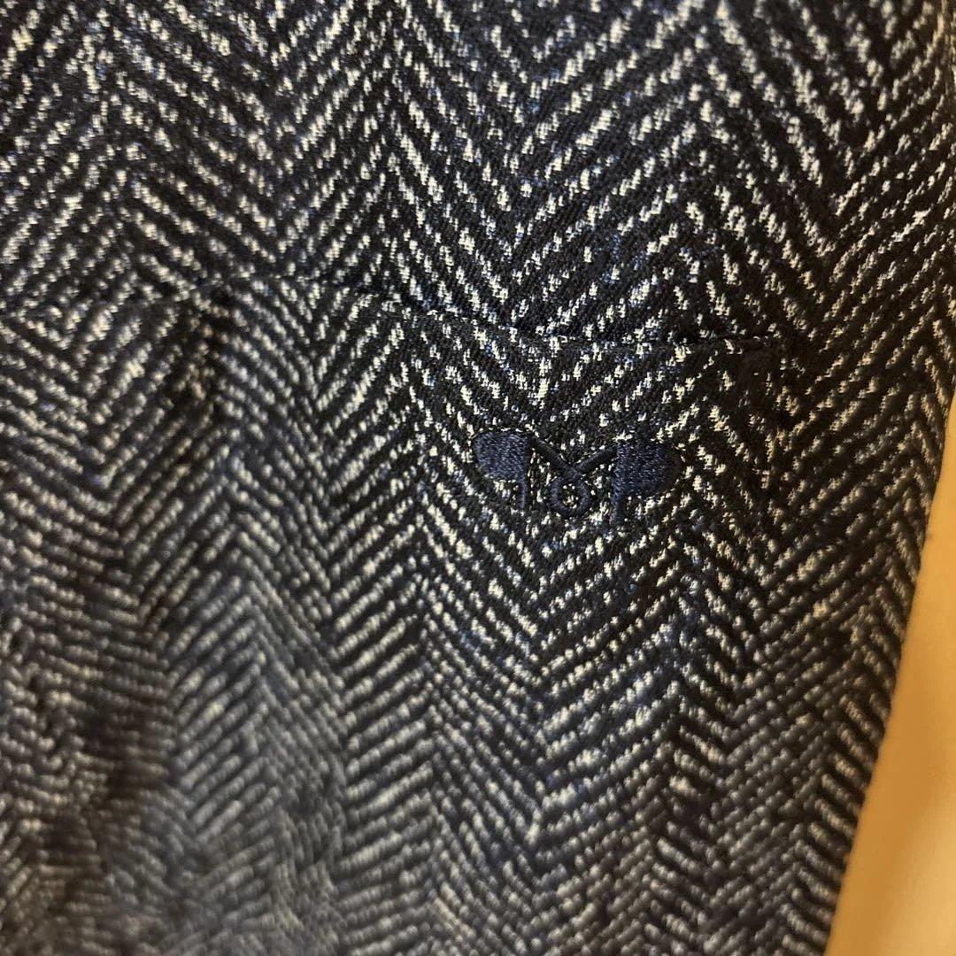 MUNTALP ヘリンボーン柄 ワンピース