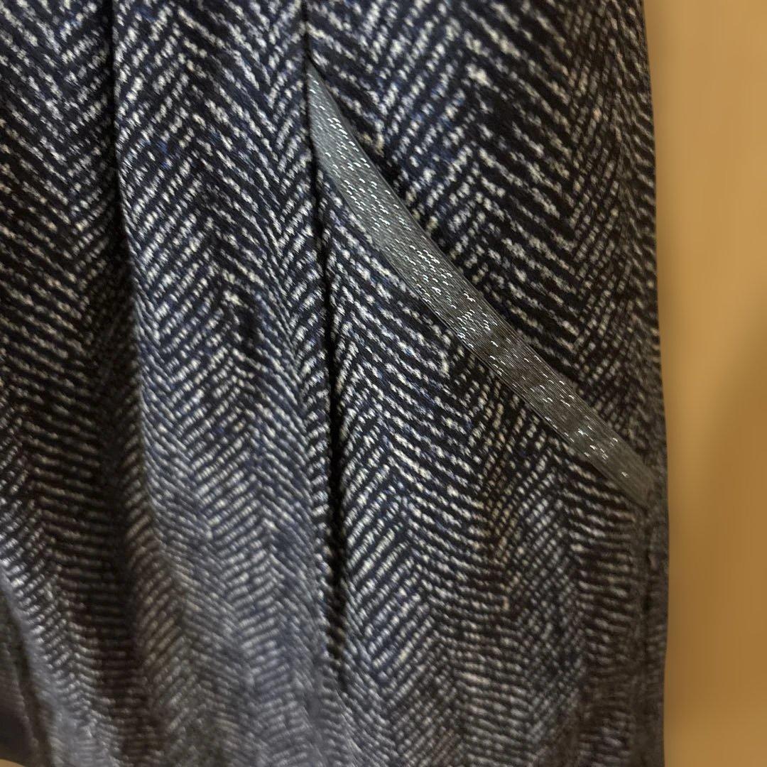 MUNTALP ヘリンボーン柄 ワンピース