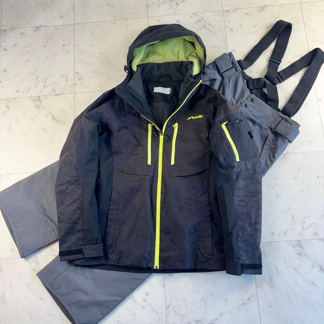 フェニックス スキーウェア スノーマーブル 上下セット カモフラ柄 Mサイズ