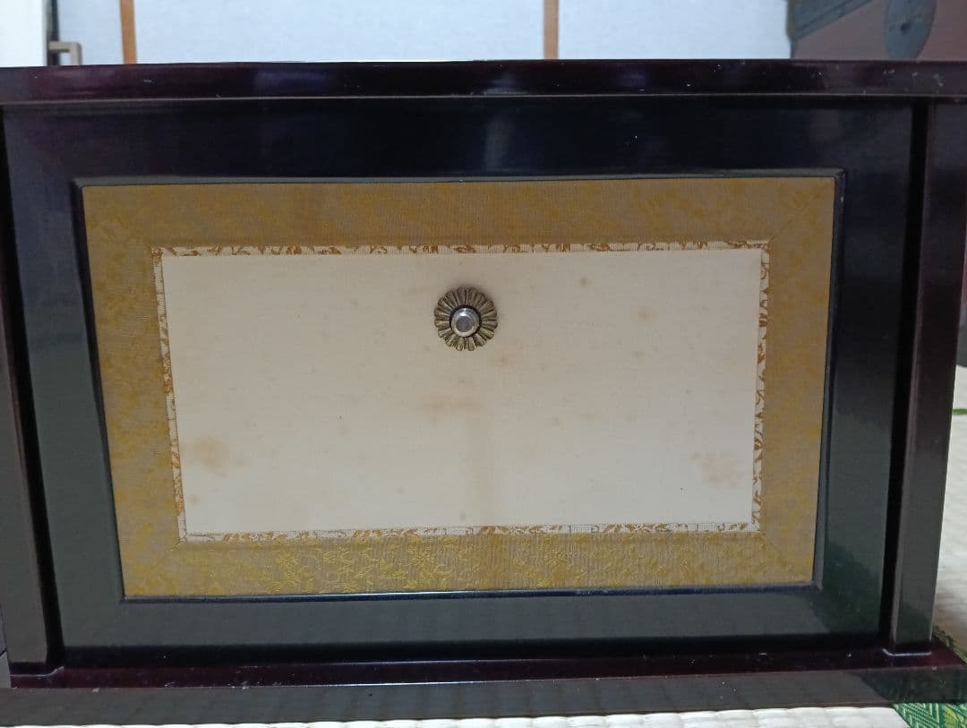 【茶道具整理中】お値下げしました！　木箱付　平安光入　造　溜塗　小袋棚