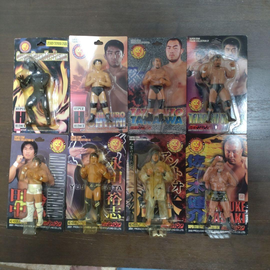 フィギュア 新日本プロレス (ライガー、大谷、永田、猪木等) 8体セット