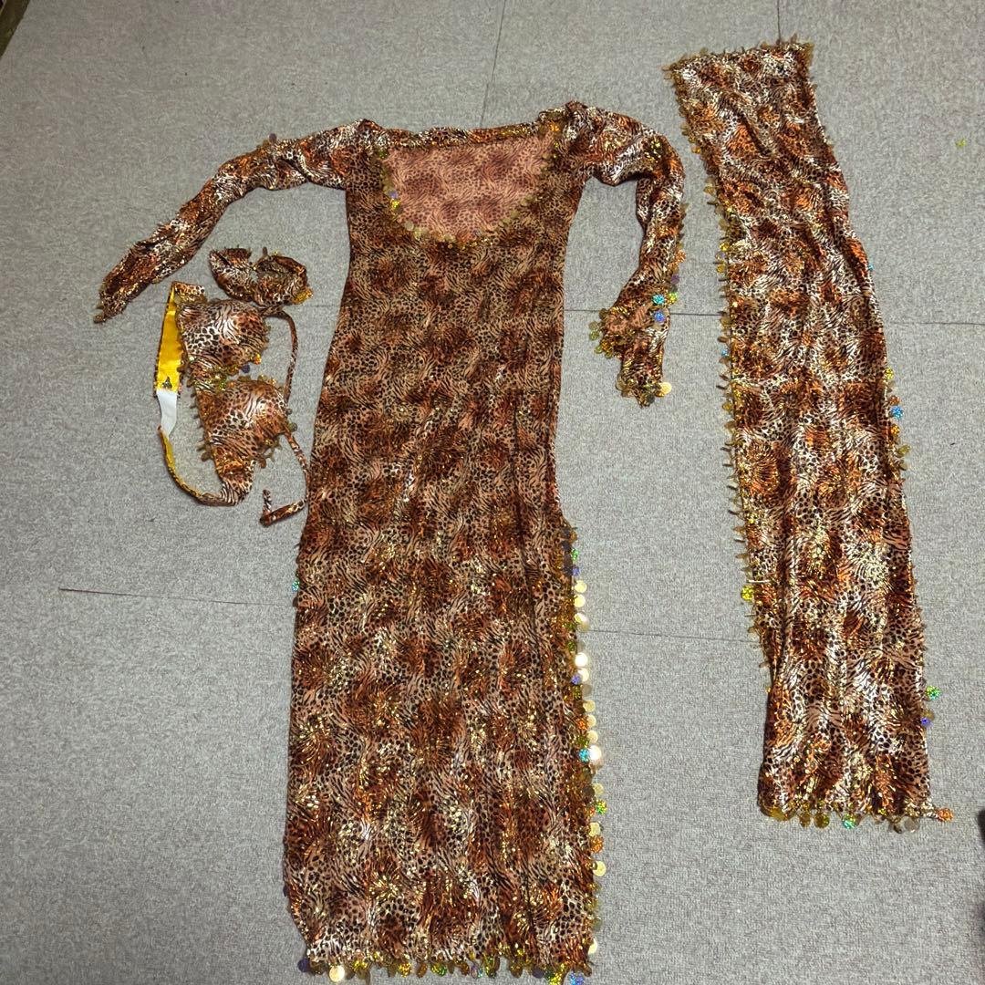 レオパード柄 ベリーダンス セットアップ