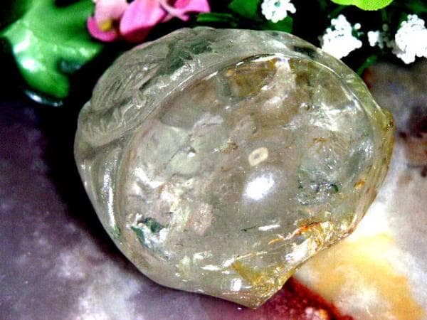 ♥文鎮　本水晶　鯉　彫刻　書道具　水晶　ペーパーウエイト　骨董品