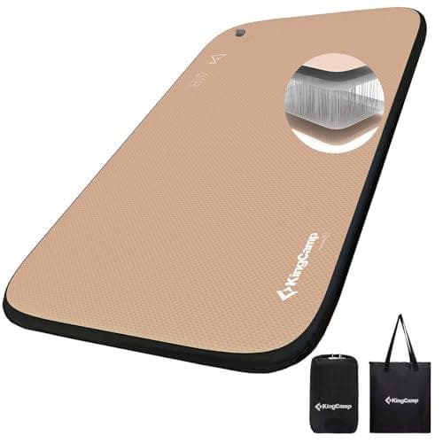 AKingCamp エアーマット キャンプ インフレーターマット セミダブル 耐