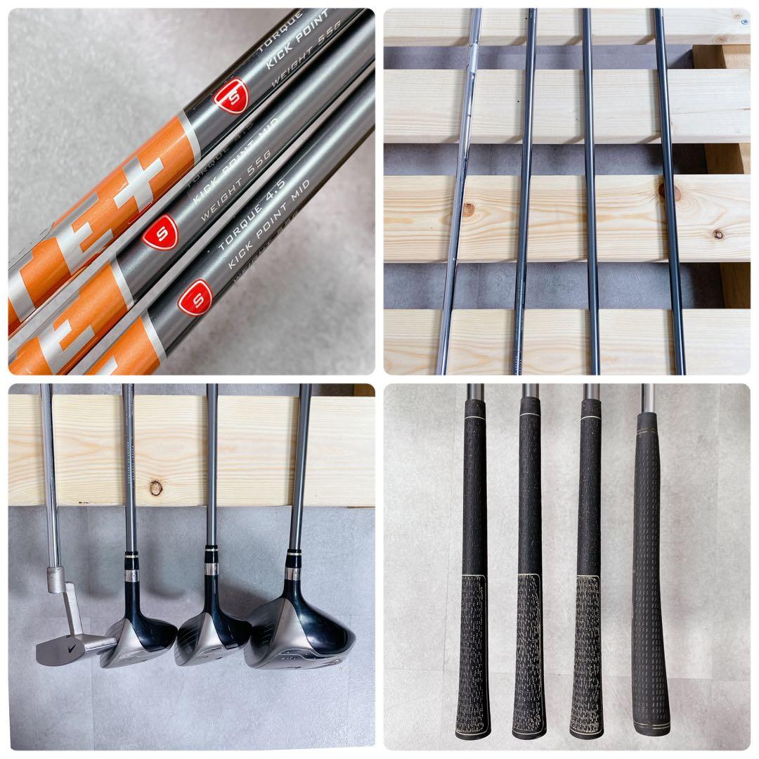 T196 NIKE ゴルフクラブ メンズ フルセット イグナイト 13点 黒