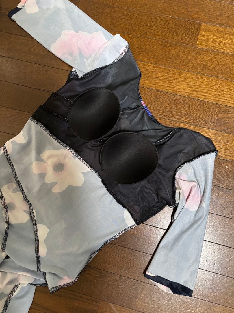 社交ダンス用フラワープリントドレス