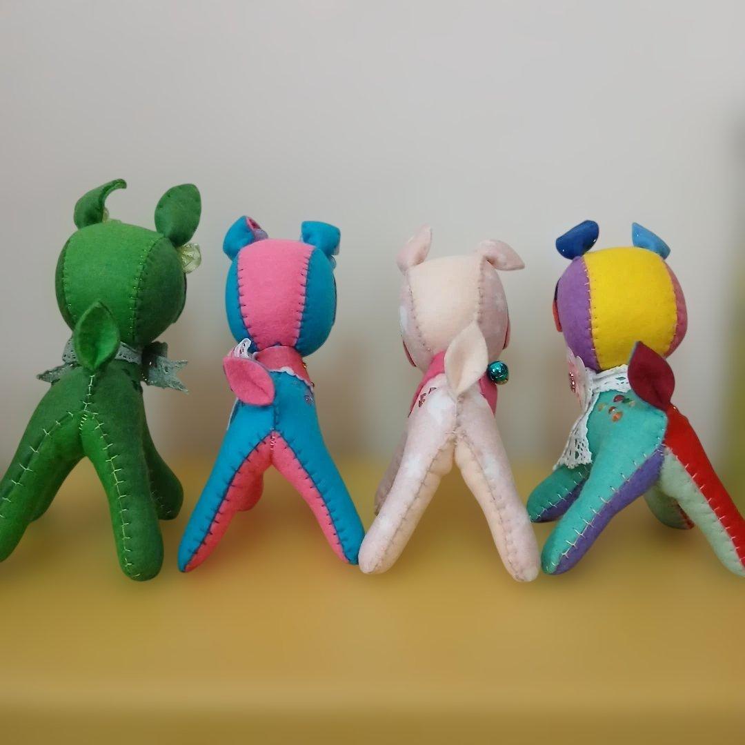 作家様　バンビ　フェルトぬいぐるみ　11体セット品