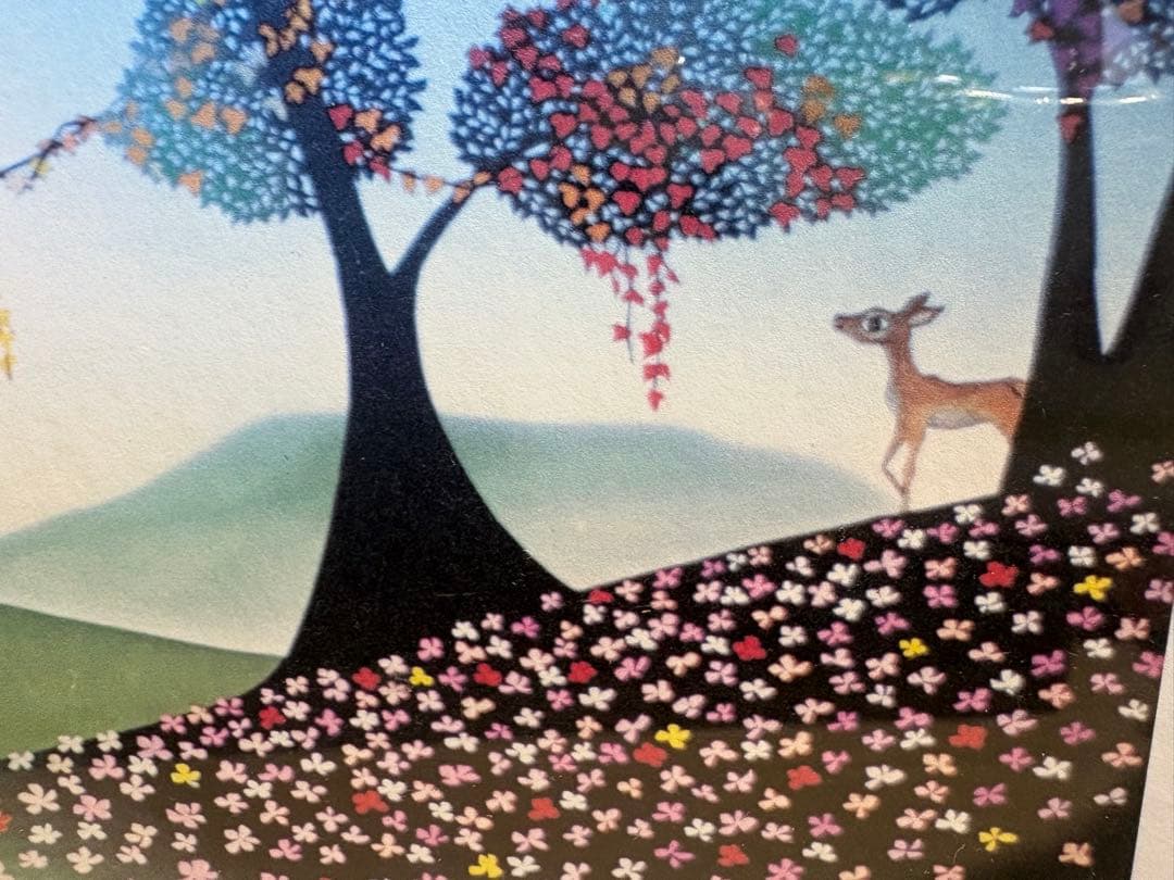 藤城清治 『一輪車のこびと』 359/500 版画