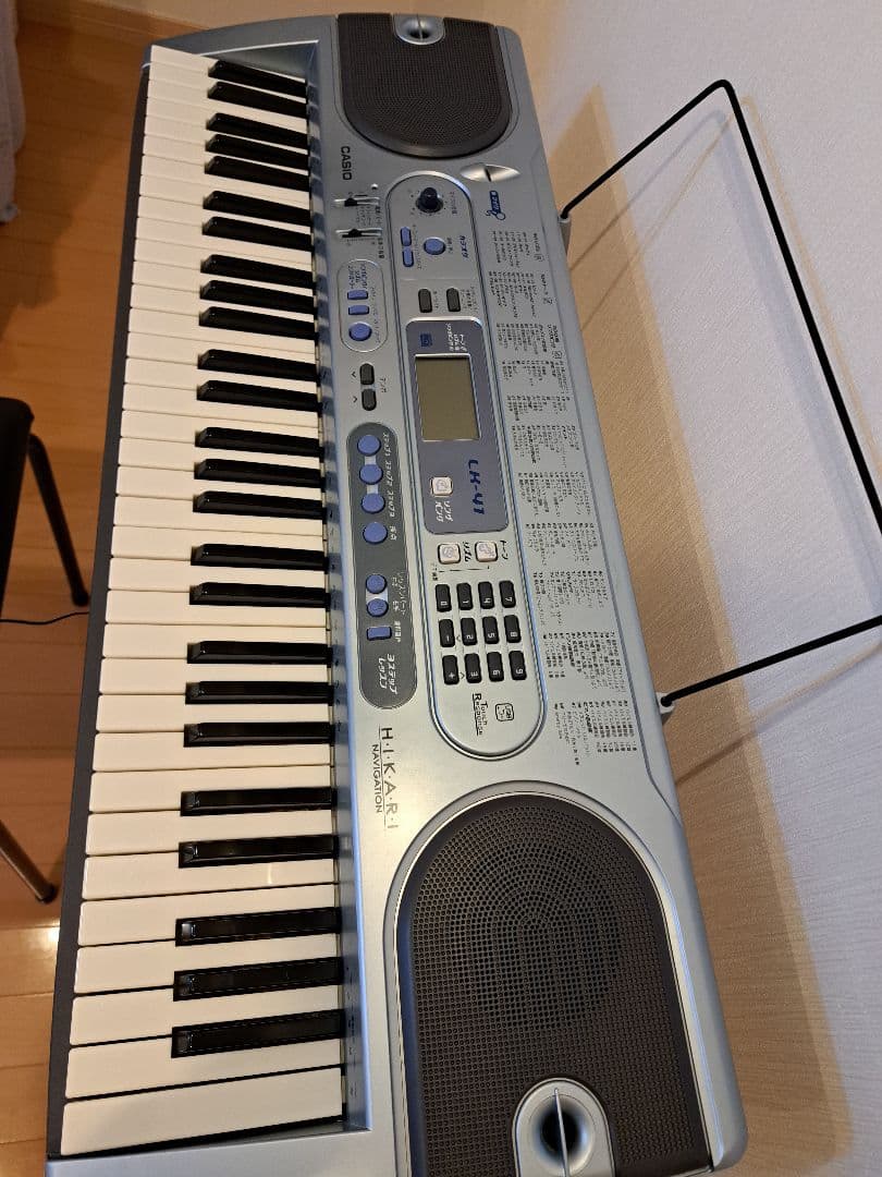 CASIO 61鍵盤 電子オルガン スタンド　譜面タテ　ACアダプタ　椅子付き