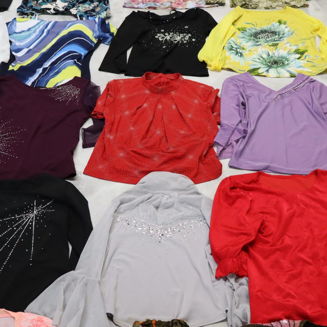 【美品 社交ダンス 衣装 レッスン着 40点 セット】ブラウス トップス 40着