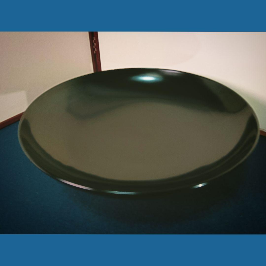 AM71 輪島塗 大杯 大崎庄右衛門 大盃 盛器 懐石 茶道具 未使用 共箱共布