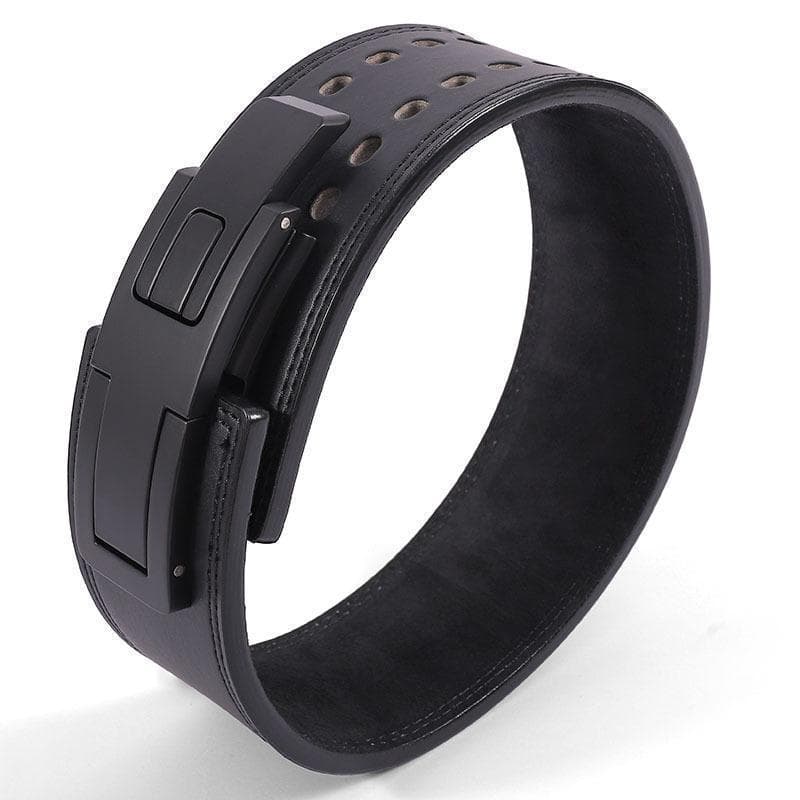 【LogoLess】パワーベルト Mサイズ 厚さ10ｍｍ レバーアクション