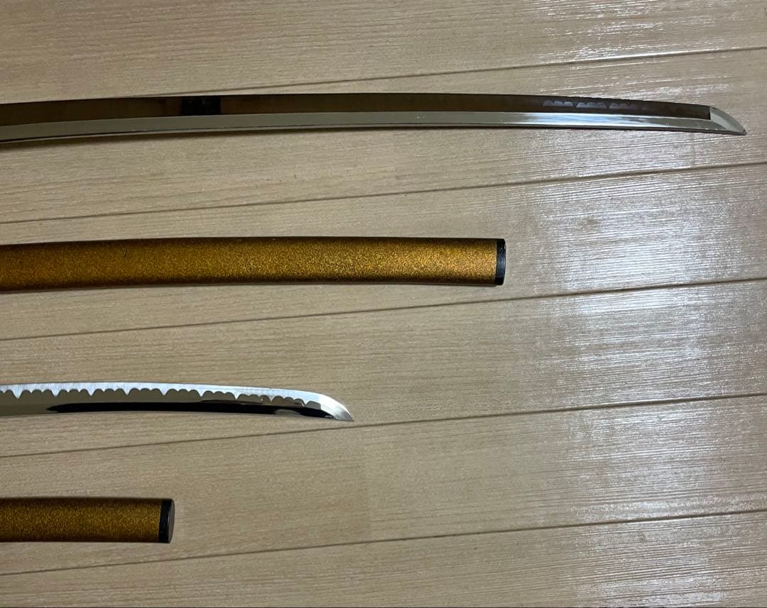 ポメ　模造刀　居合刀　太刀　脇差　刀掛け　武具　X098