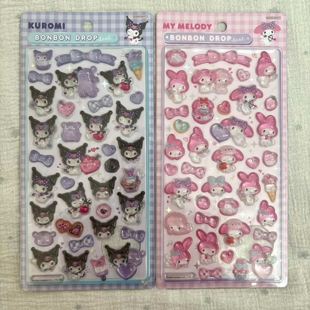 正規品 ボンボンドロップシール サンリオ 6種セット 第二弾 ボンドロ 大きめ