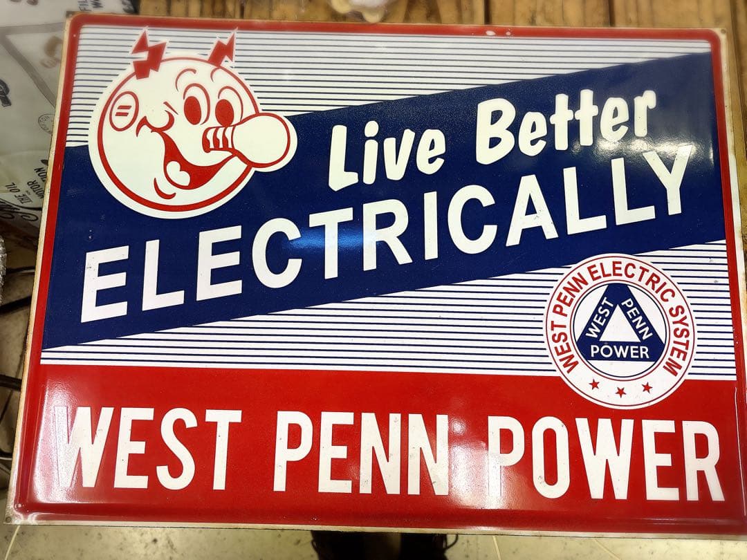 レディキロワット　ホーロー　看板　企業物　レトロ　ヴィンテージ