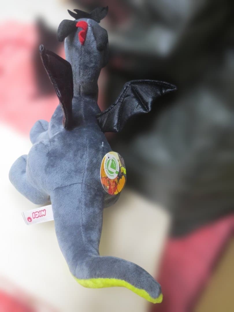 日本未入荷　NICI　ニキ　ブラックドラゴンぬいぐるみ　25㎝　正規品