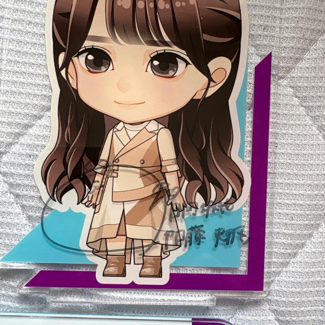 日向坂46 加藤史帆　縁日 くじ 特賞bigアクリルスタンド 直筆サイン