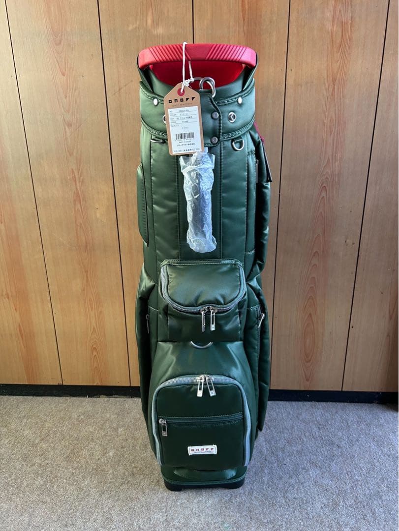 【新品】ONOFF OB0424 キャディバッグ オノフ　ディープグリーン