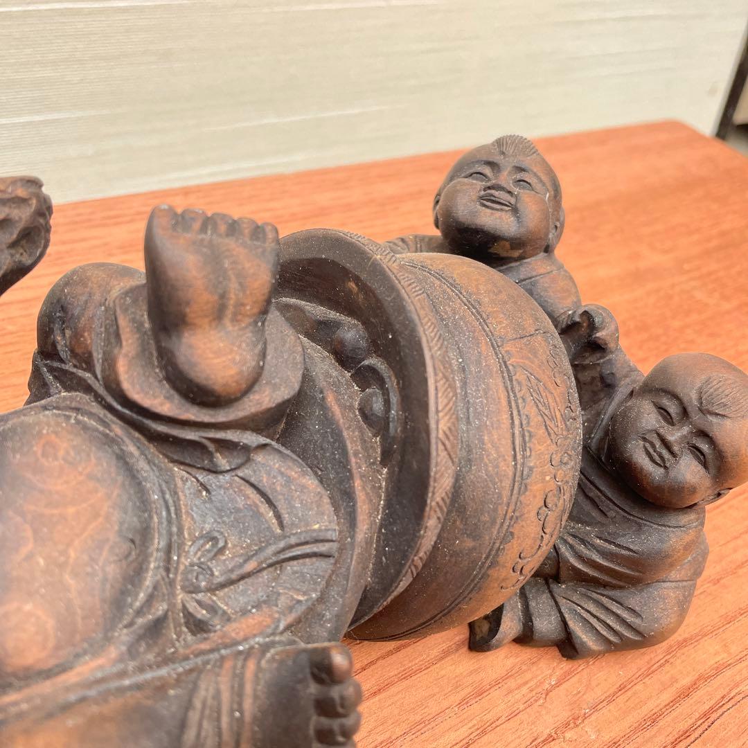 七福神　布袋尊　布袋さん　木彫