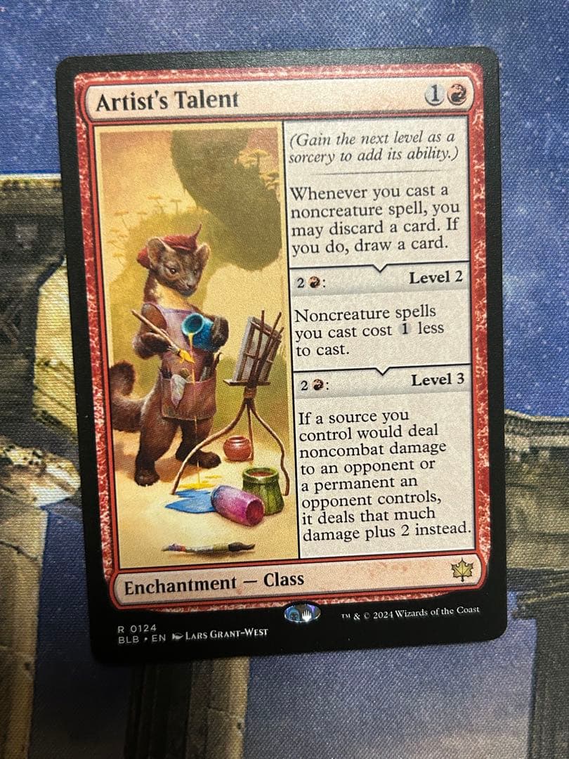 mtg 美術家の才能　Artist's Talent 4枚　英語