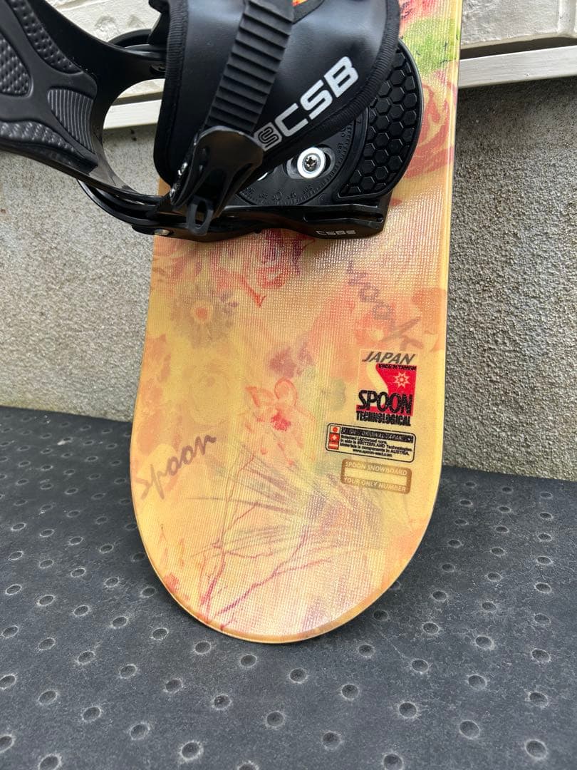 1回使用品 スノーボード2点セット spoon 98cm CSB キッズ 子供
