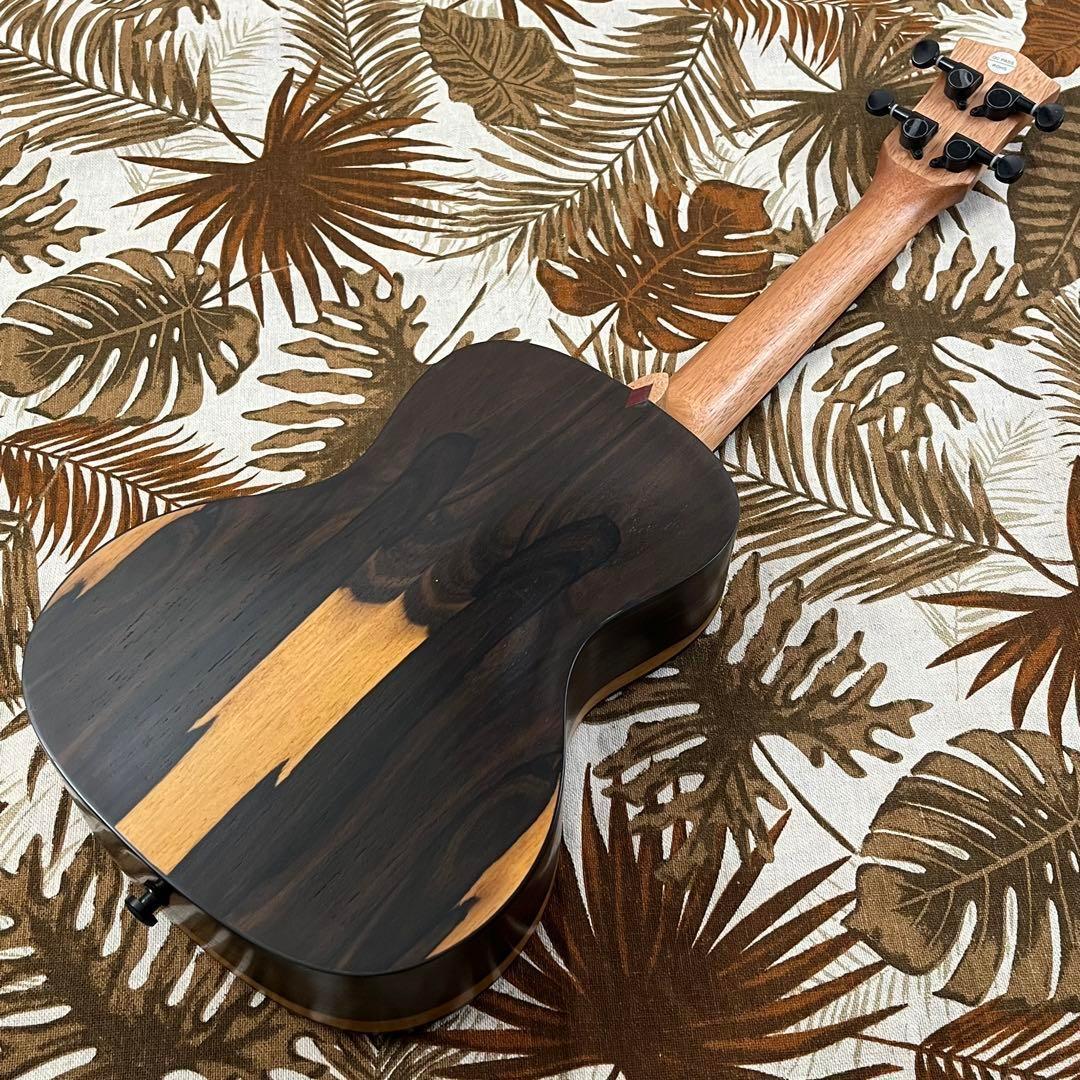 【高級材】Smijer黒檀材とシャム柿のコンサート・ウクレレ【ウクレレ専門店】