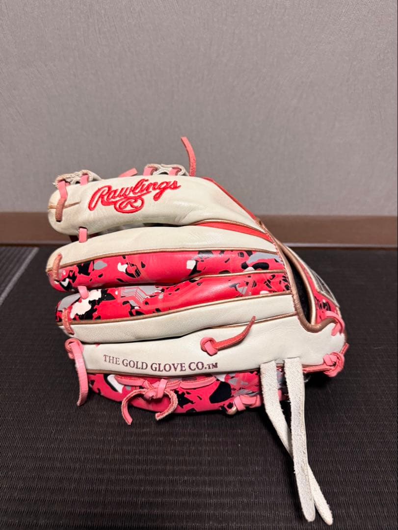 Rawlings 軟式グローブ 赤/白