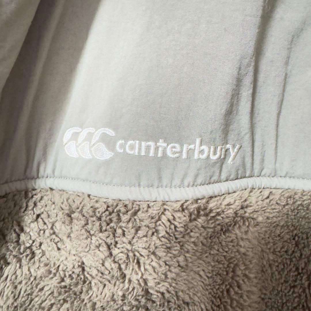 ベージュ/トープカラーのカンタベリー メンズ ボアフリース ジャケット