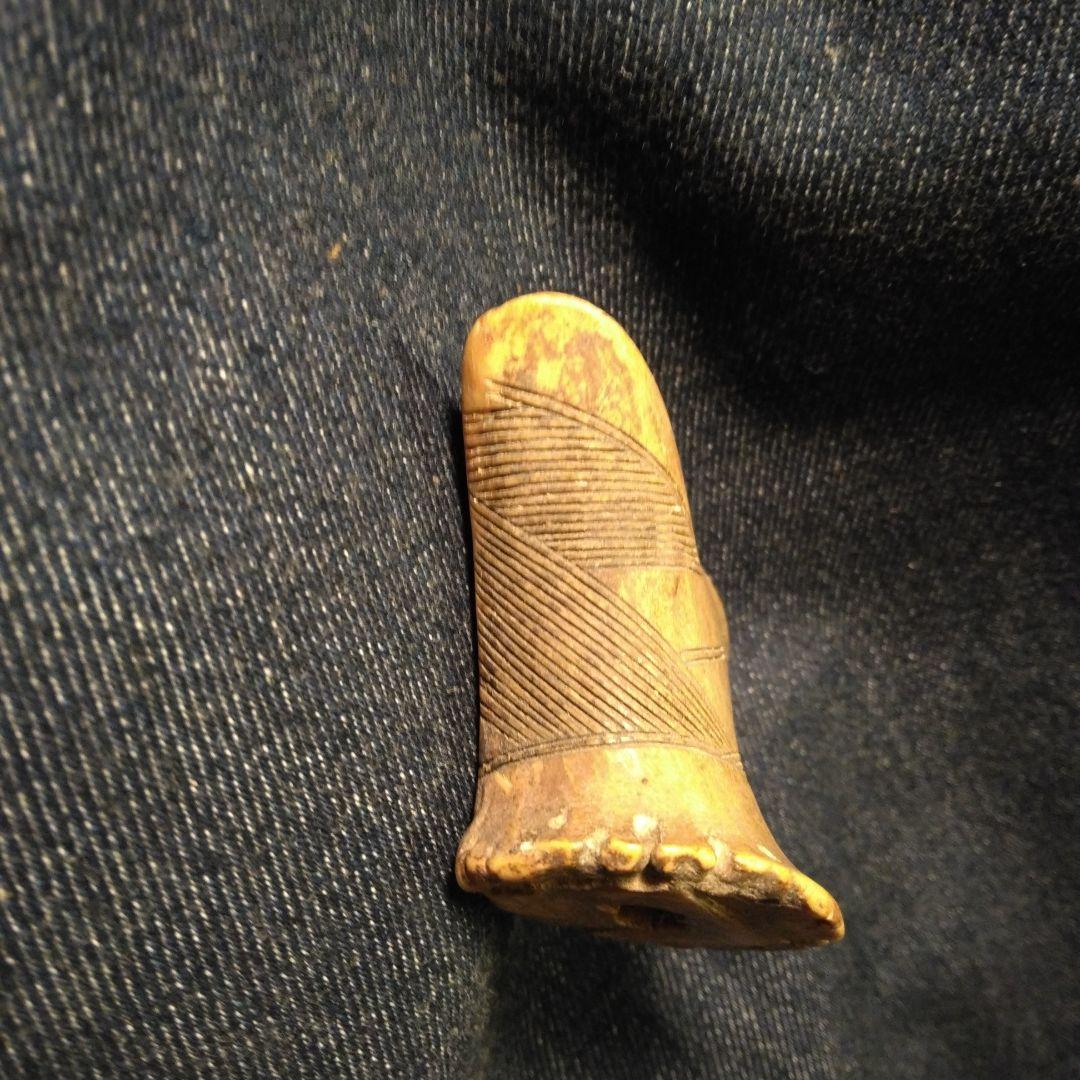 幾何学模様の　1860年代　オブジェ　ボーン幾何学模様