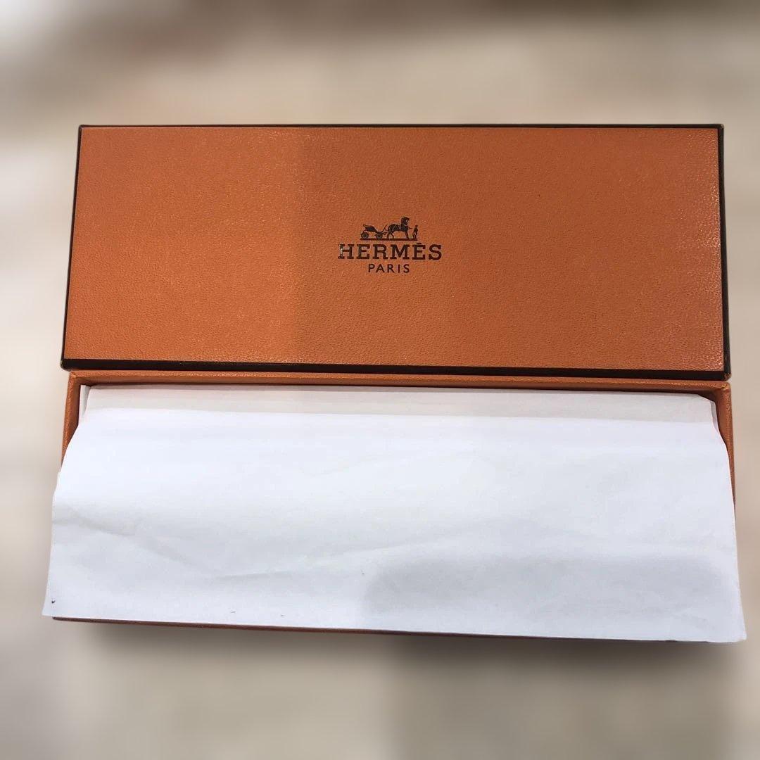 HERMES ヒューゴ　ペンケース　筆箱 Sサイズ ブラウン