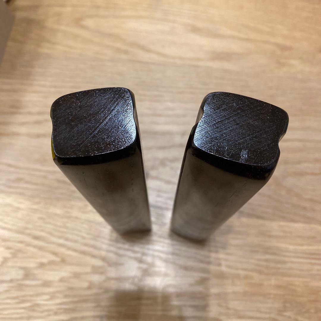 拍子木　紫檀　６.５寸(19.5cm)