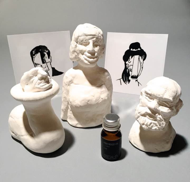 五木田智央 セラミックオブジェ ３点コンプリートセット