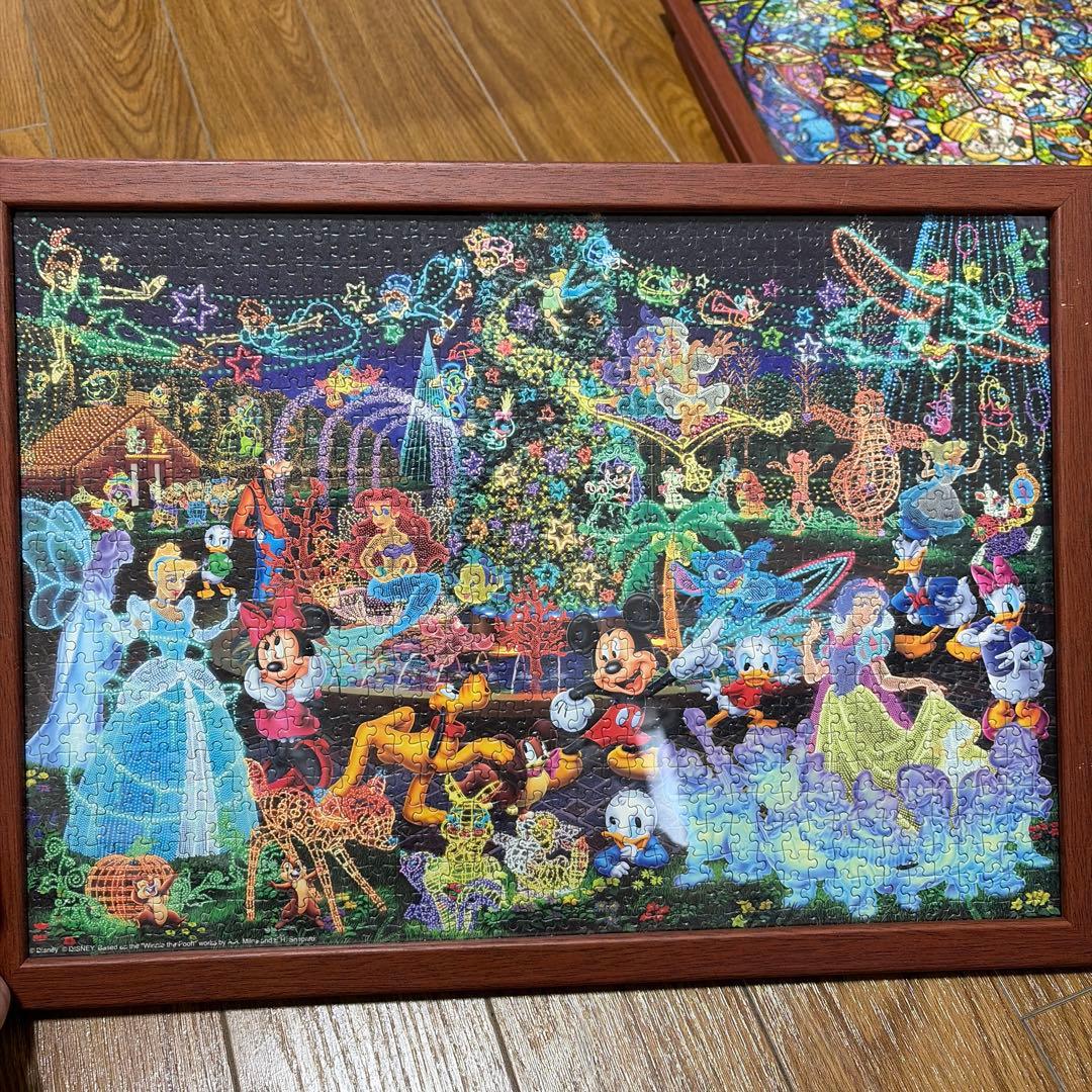ディズニージグソーパズル 1000ピース フレーム付き 5つ(個別販売も可能)