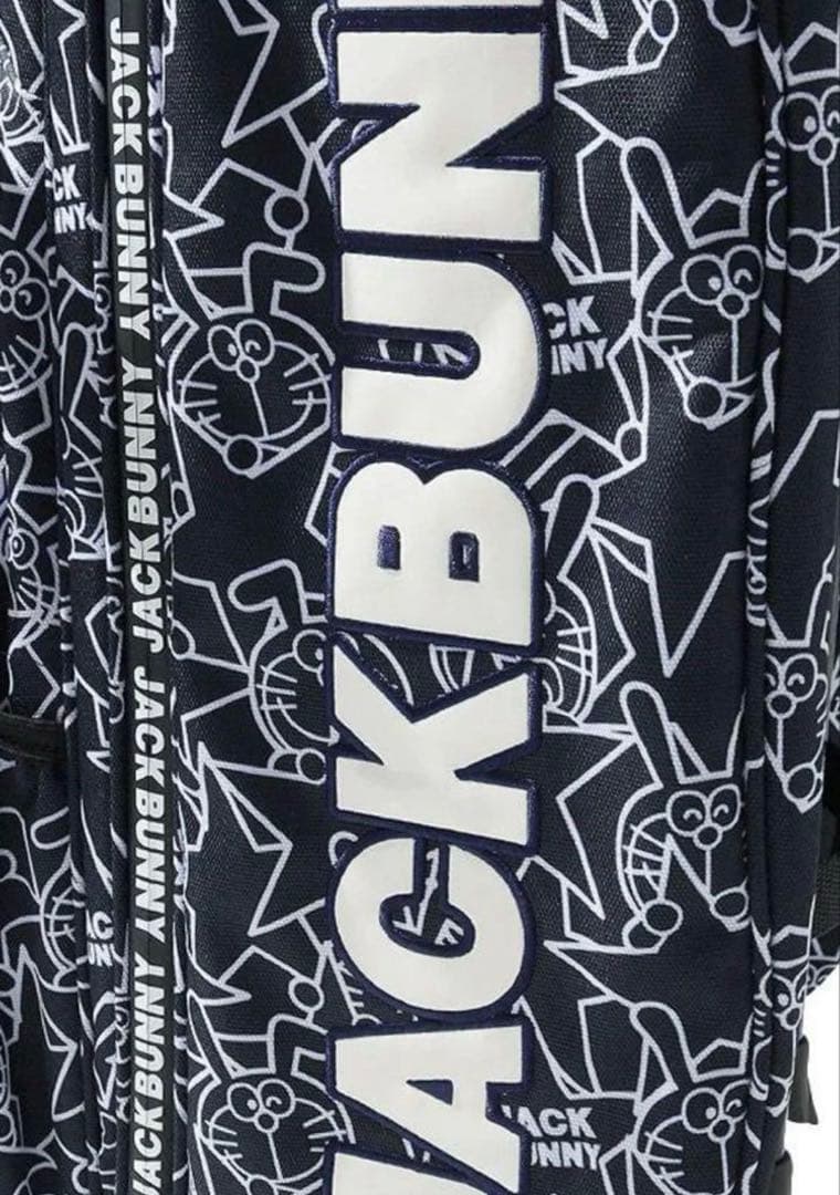 新品 ジャックバニー by パーリーゲイツ 限定 総柄 キャディバッグ ネイビー