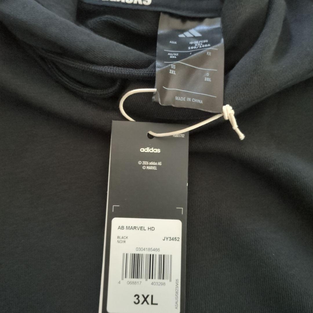 【新品・稀少サイズ3XL】オールブラックス x MARVEL フーディー