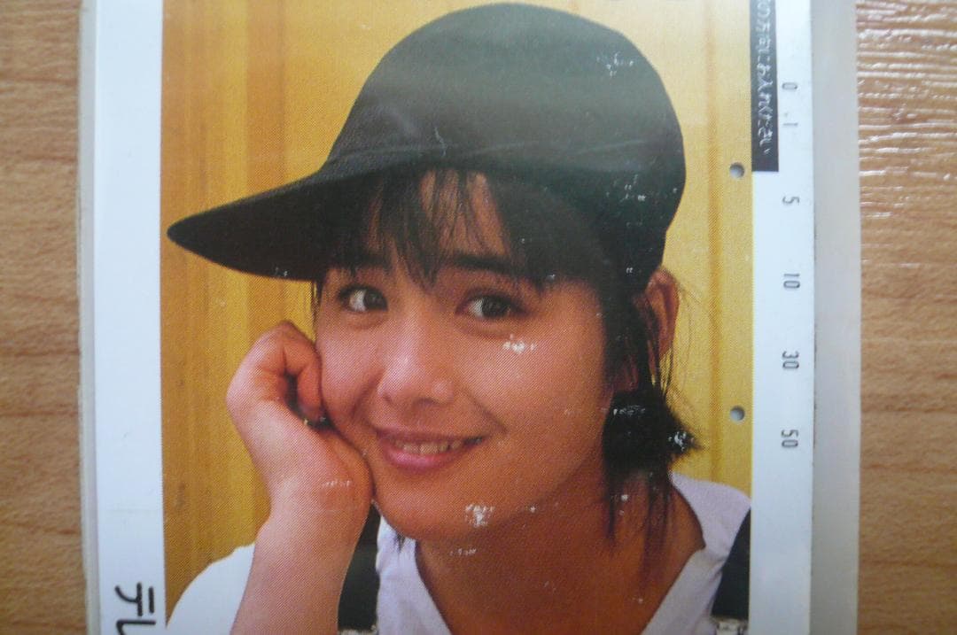 超貴重！ボーイシュ！若かりし富田靖子 KENWOOD ROXY テレカ 使用済み