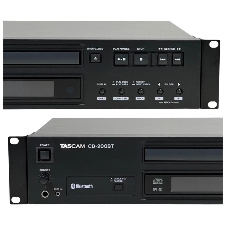 TASCAM CDプレーヤー Bluetoothレシーバー搭載 CD-200BT