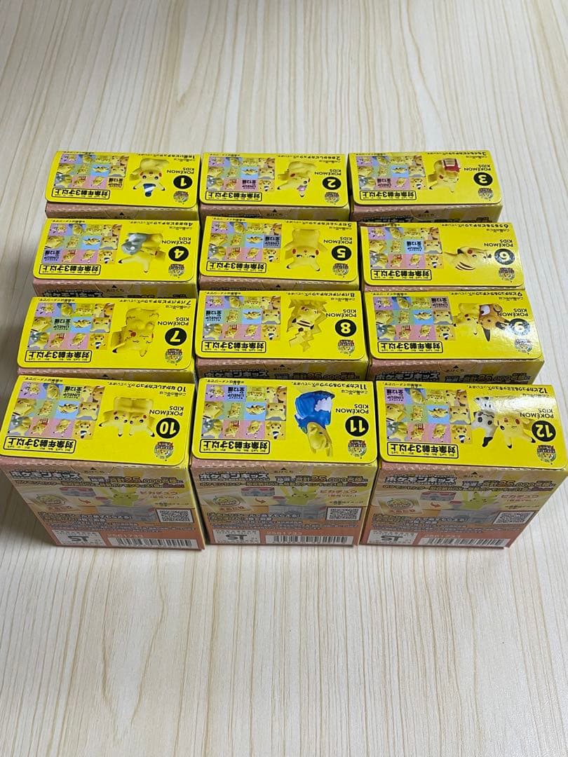 ポケモンキッズ　ピカチュウピカピカ大集合！全12種類