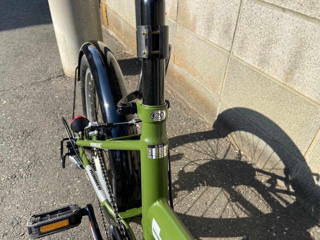 ハマー HUMMER 折りたたみ自転車　２０インチ６段ギア