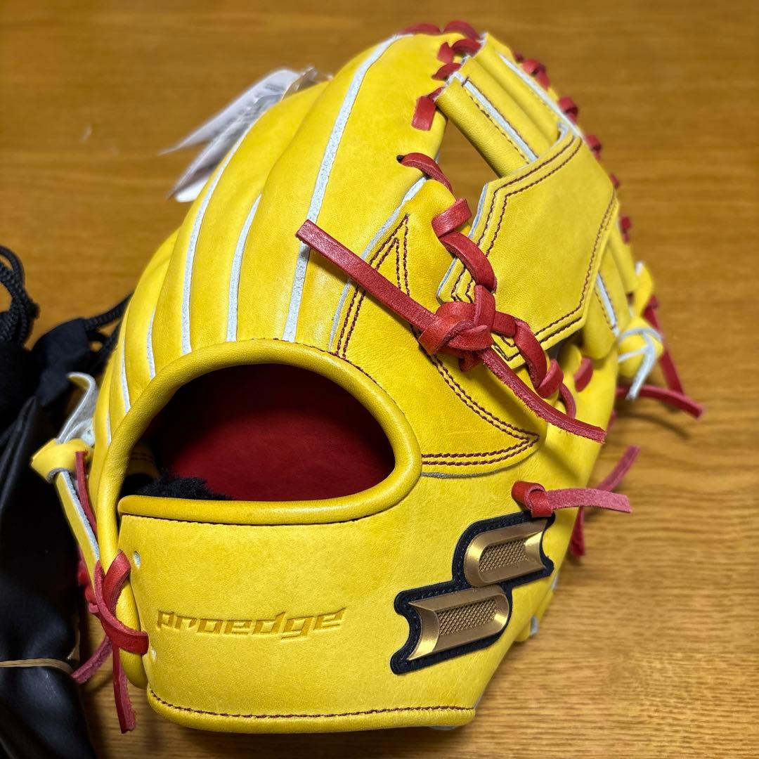 SSK最高峰【プロエッジ 】硬式グローブ 内野手用　イエロー