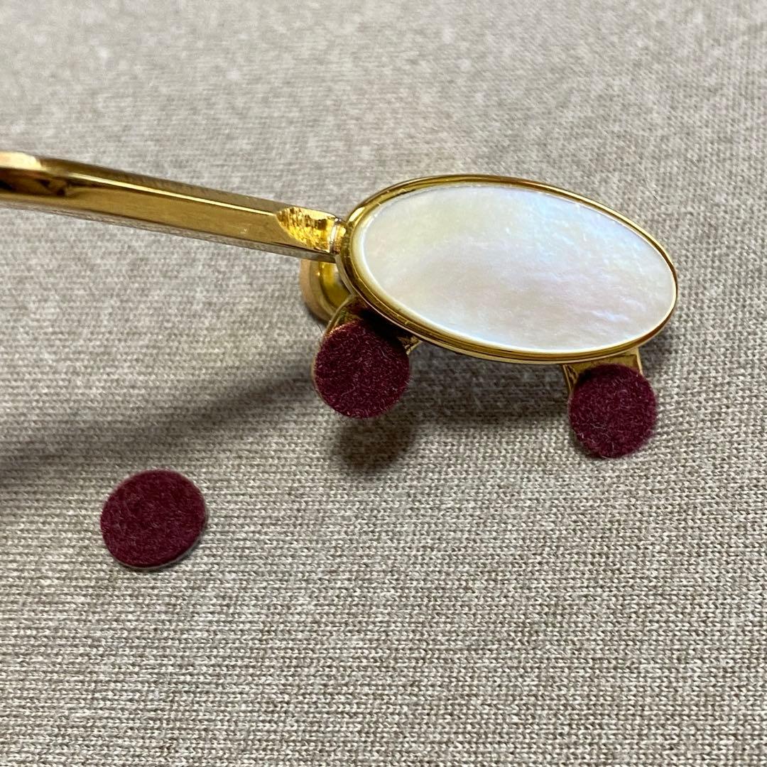 ヤマハYTS-62などテナーサックス用G#レバー指貝（キーパール）付き