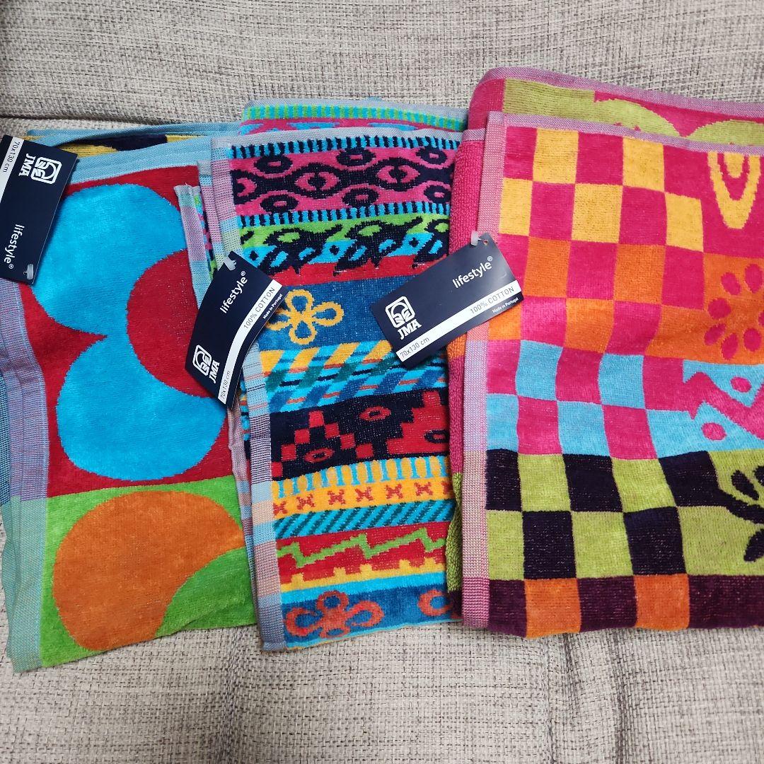 新品未使用品✩.*˚ ポルトガル製　JMA バスタオル 3枚