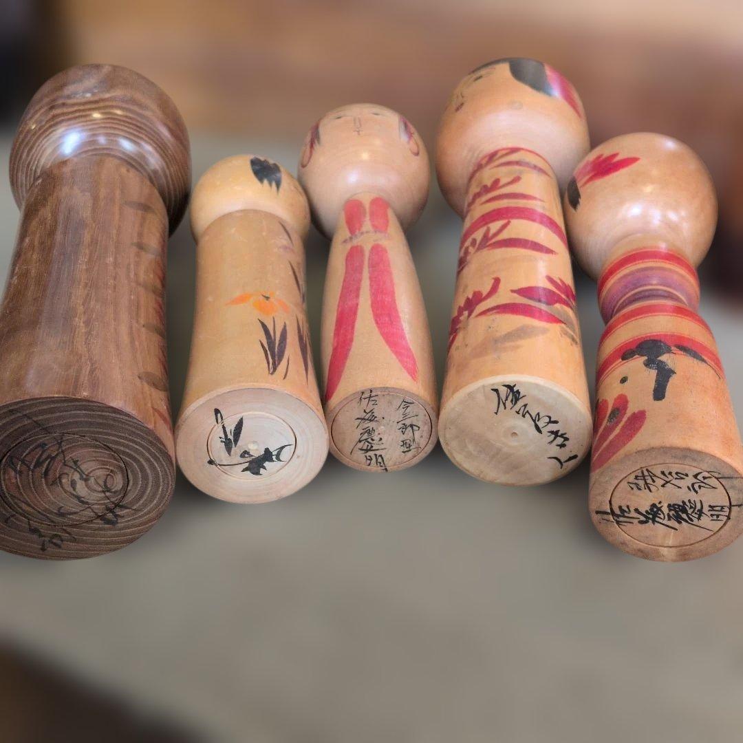 伝統的なこけし人形セット　約29体