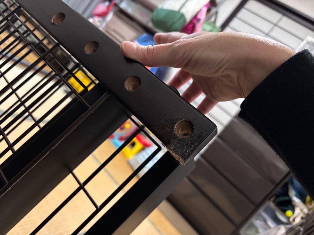 【りく】リッチェル 木製スライドペットサークル ワイド+屋根面つき