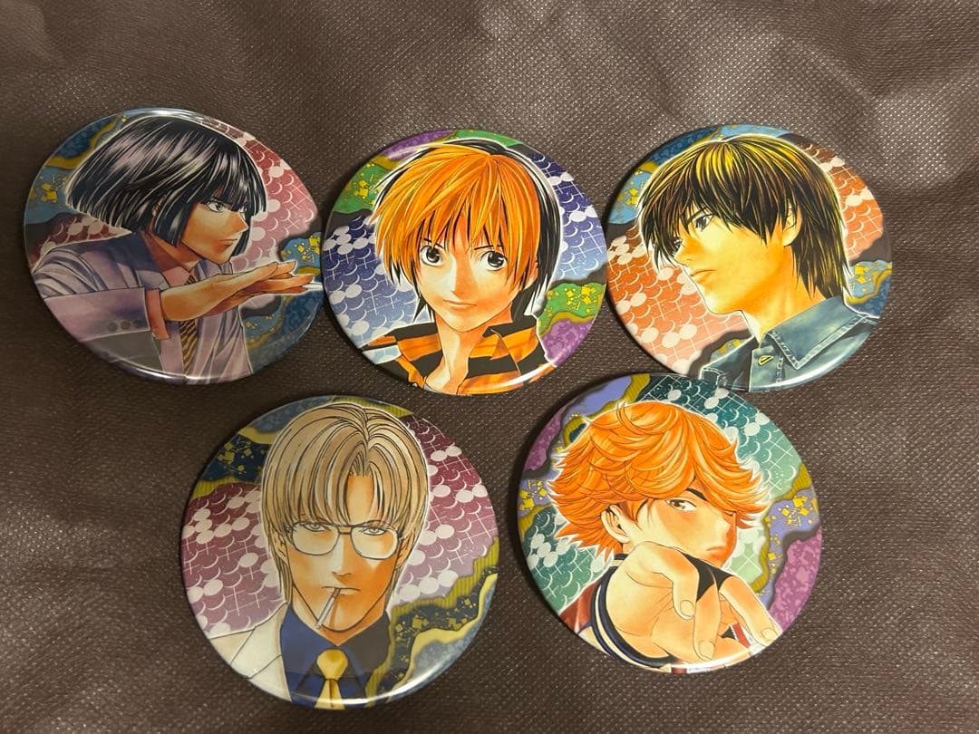 ヒカルの碁 コレクション缶バッジ 塔矢アキラ　進藤ヒカル　5個セット