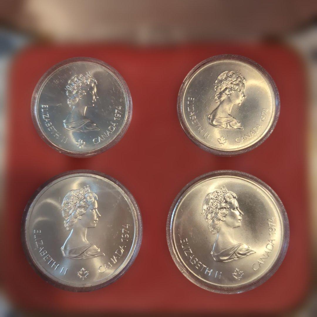 モントリオール五輪　記念銀貨 4枚
