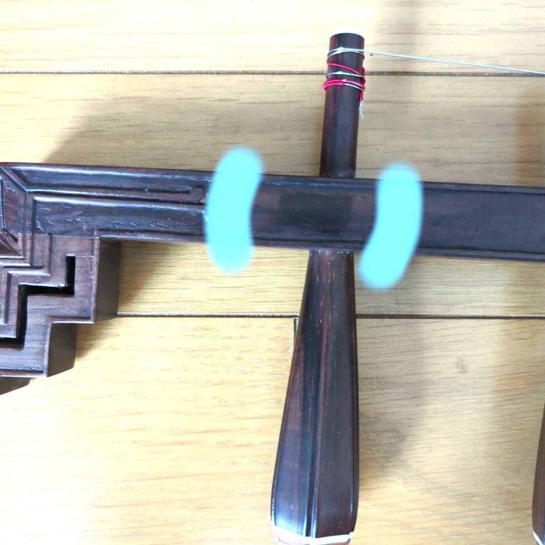 胡涵柔製作 明清老紅木 未使用 回紋頭二胡6