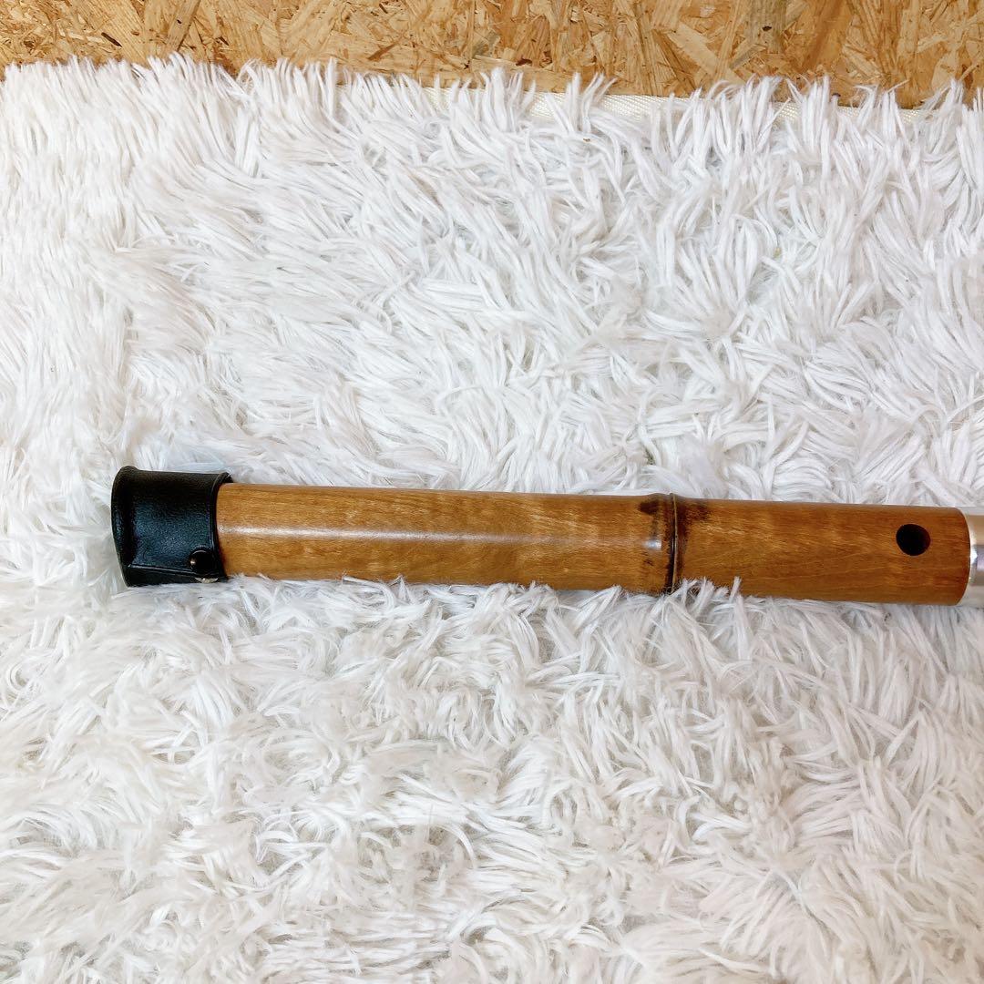 尺八　本体　銘柄不明　ケース付き