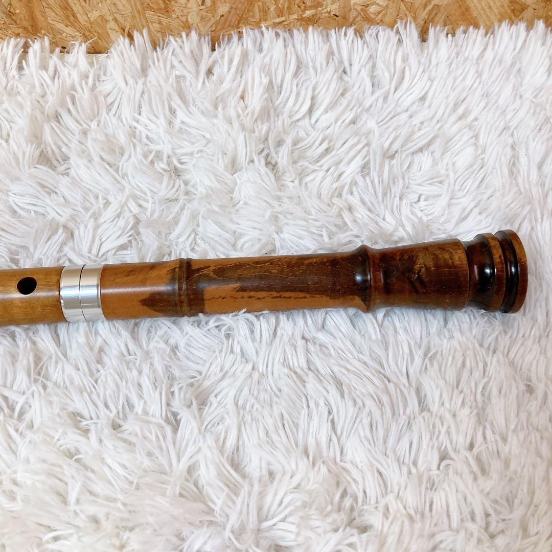 尺八　本体　銘柄不明　ケース付き